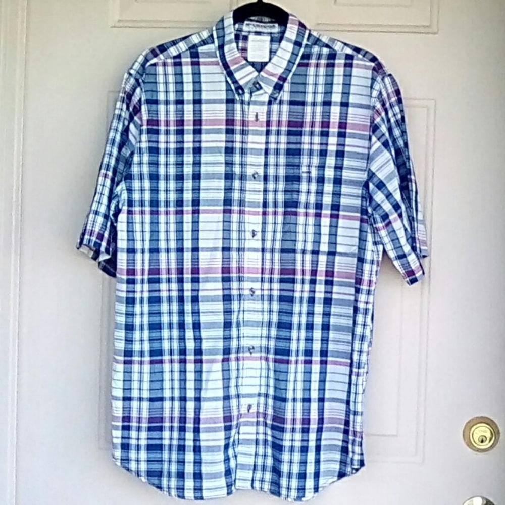 McGregor Short Sleeve Button-Down Shirt LG